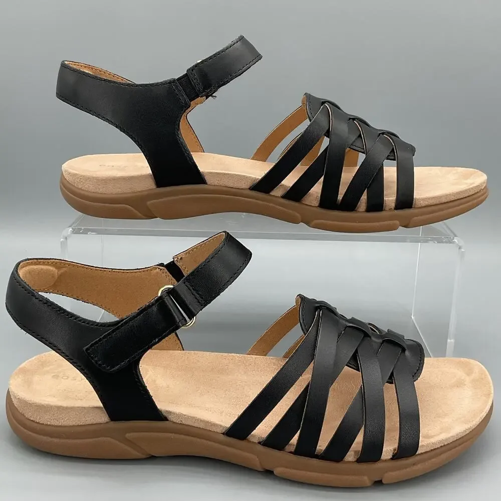 NEW Easy Spirit Women’s Marlene Slingback Sandals Black Size 10M